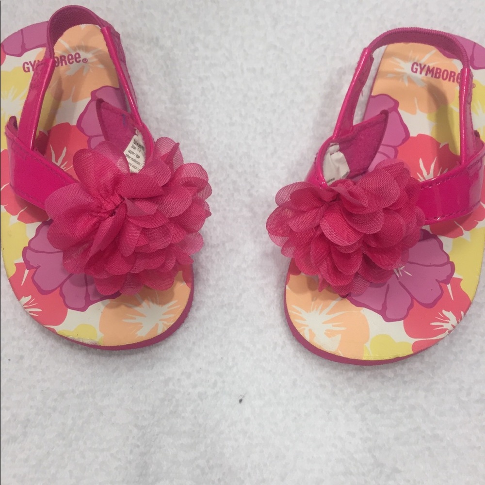 Toddler Girl Flower Flip Flops!